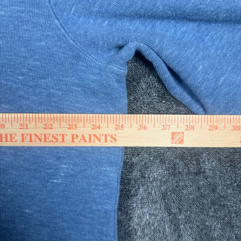 Polo Ralph Lauren Mens XL 1/4 Zip Pullover Blue Heather Cotton Pony Logo